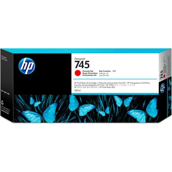 hp f9k06a cartuccia originale rosso - 745 f9k06a