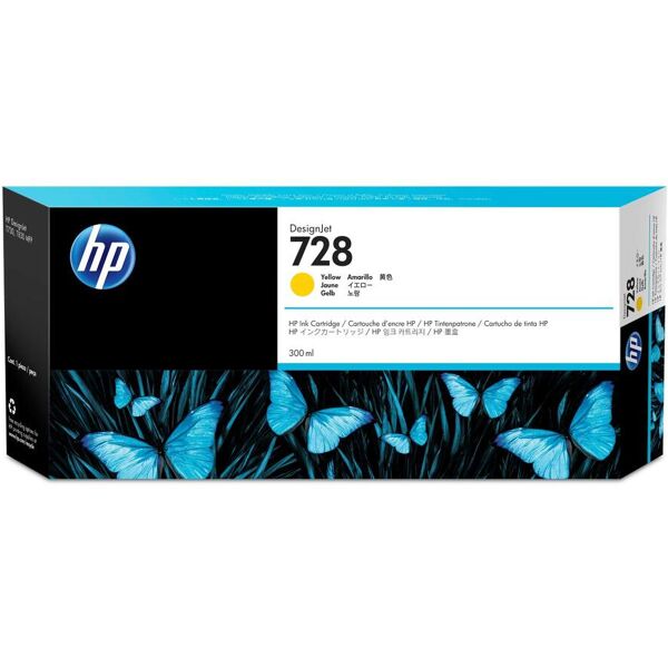 hp f9k15a cartuccia originale giallo - 728 f9k15a