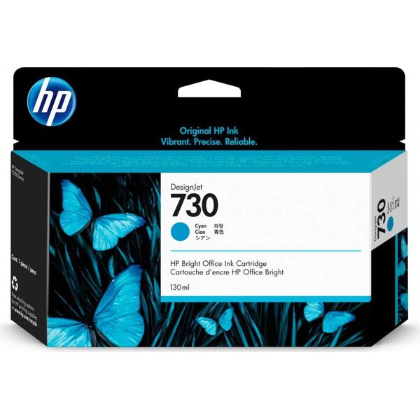 hp p2v62a cartuccia originale inkjet colore ciano compatibile con designjet t1700 printer series - p2v62a