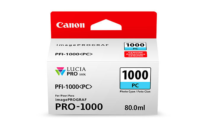 canon 0550c001aa cartuccia originale ciano per foto - pfi-1000 pc 0550c001