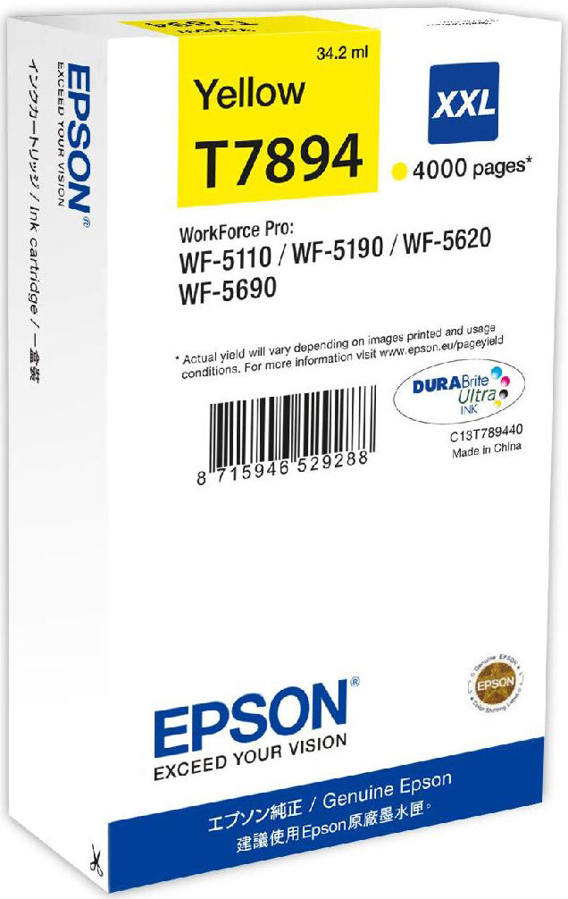 epson c13t789440 cartuccia inkjet originale giallo per stampanti stylus photo 2100 - c13t789440