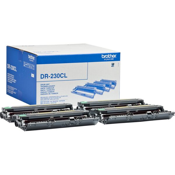 brother dr230cl tamburo per stampante originale per hl3040cn-3070cw-mfc9120cn 15.000 pagine con 4 colori - dr-230cl