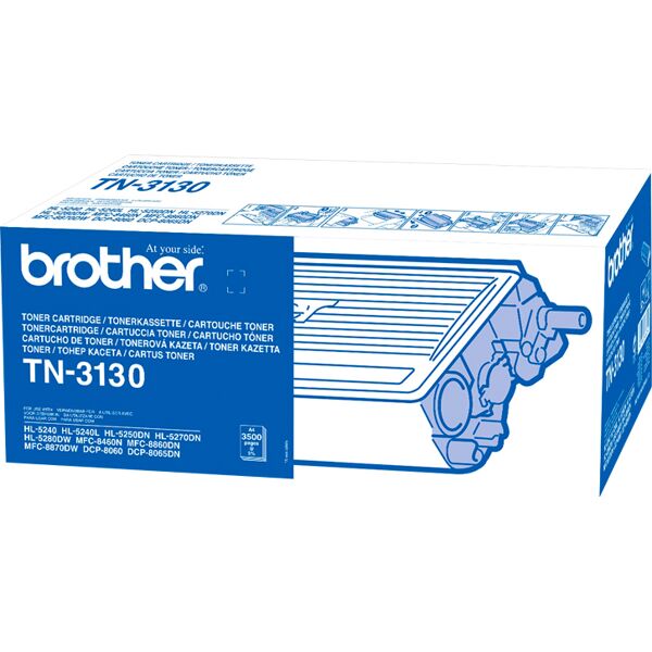 brother tn3130 toner originale laser colore nero compatibile con hl-5250dnhy, hl-5240l, dcp-8060, hl-5250dn - tn-3130