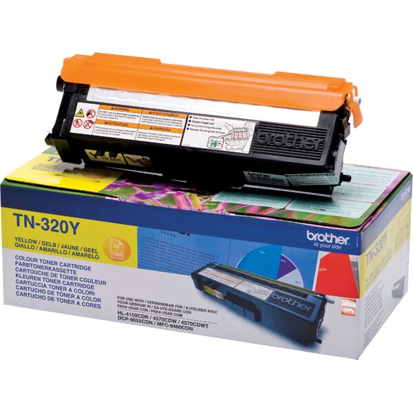 brother tn320y cartuccia toner originale giallo - tn-320y