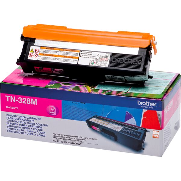 brother tn328m toner originale laser colore magenta compatibile con hl-4570cdw / hl-4570cdwt - tn-328m