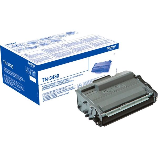 brother tn-3430 toner originale per stampante hl-l5000d / hl-l5100dn 3000 pagine colore nero - tn-3430