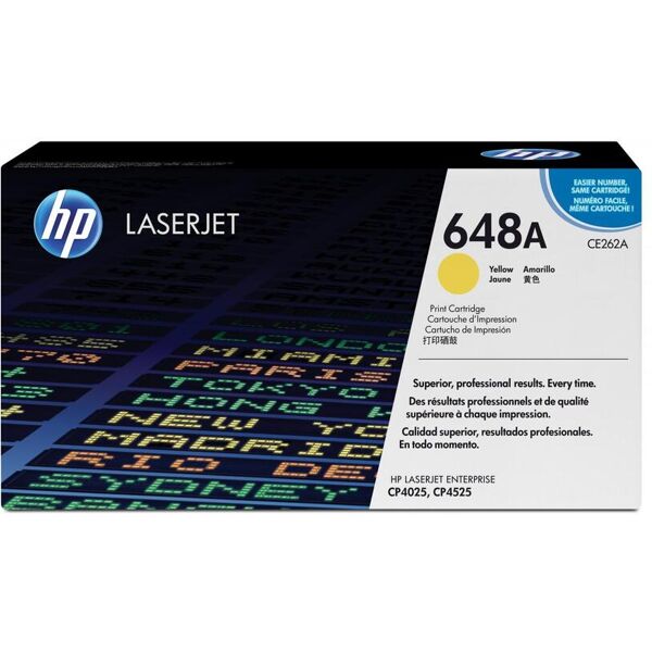 hp ce262a toner originale laser colore giallo compatibile con color laserjet enterprise cm4540/cp4025/cp4525 - ce262a