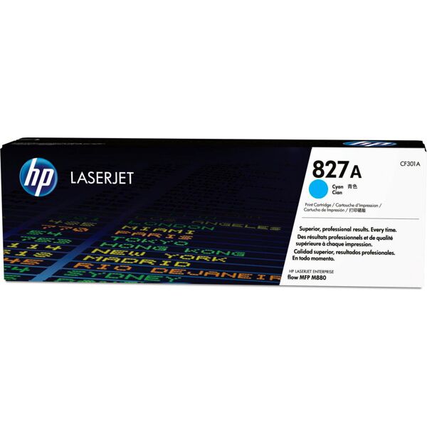 hp cf301a toner originale laser colore ciano compatibile con color laserjet enterprise m880 - cf301a