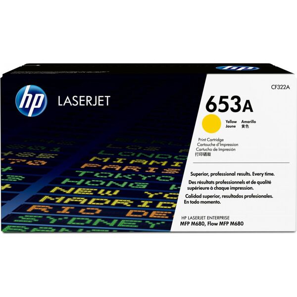 hp cf322a toner originale laser colore giallo compatibile con color laserjet enterprise m680 - cf322a