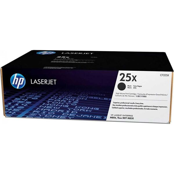 hp cf325x toner originale laser colore nero compatibile con laserjet enterprise m806/m830 - cf325x