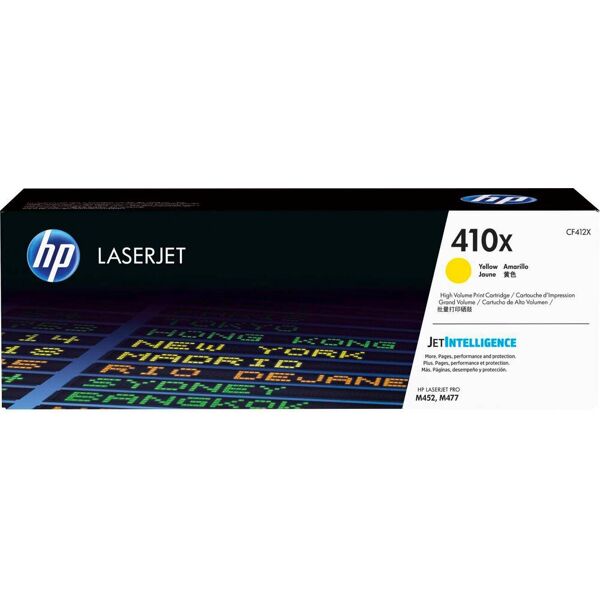 hp cf412x toner originale per stampante laserjet pro m452dn / pro m452nw 5000 pagine colore giallo - cf412x - laserjet 410x