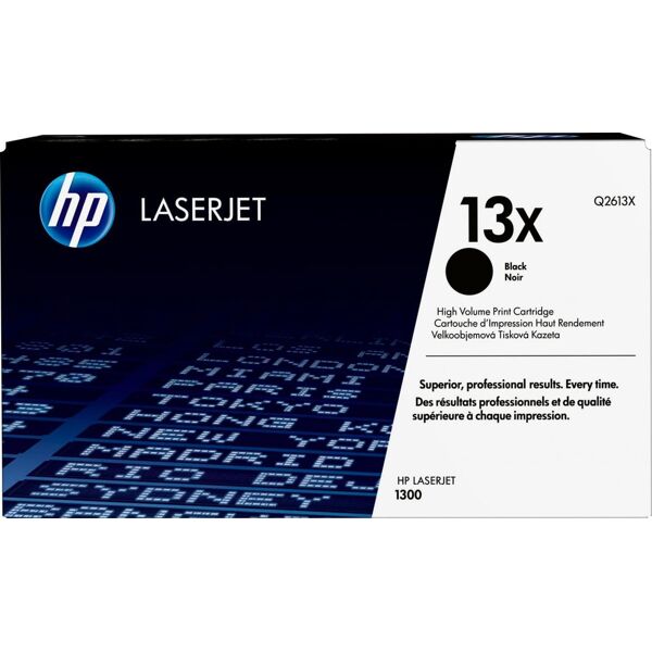 hp q2613x toner originale nero laserjet 1300 alta capacita 4000pg cartuccia smart alto rendimento q2613x