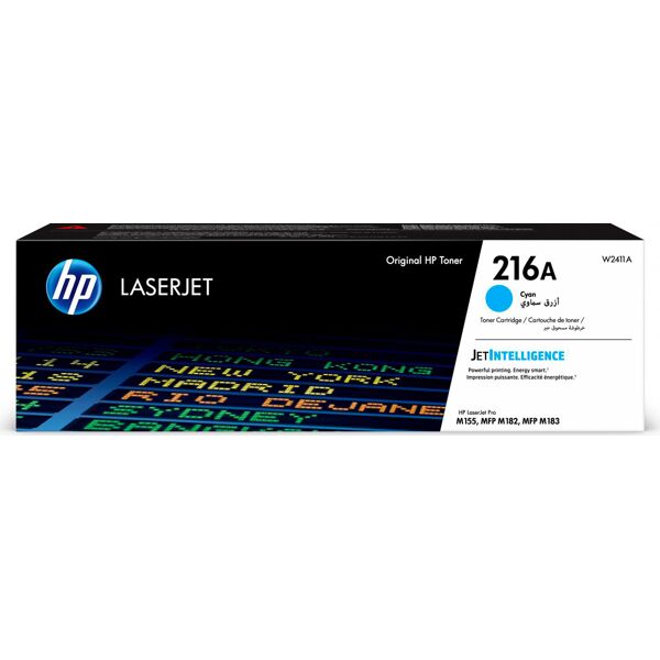 hp w2411a 216a cyan laserjet toner cartridge - w2411a