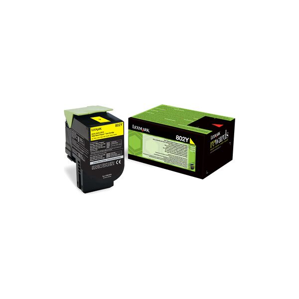 lexmark 80c20y0 toner originale 802y originale giallo 1 pezzo - 80c20y0