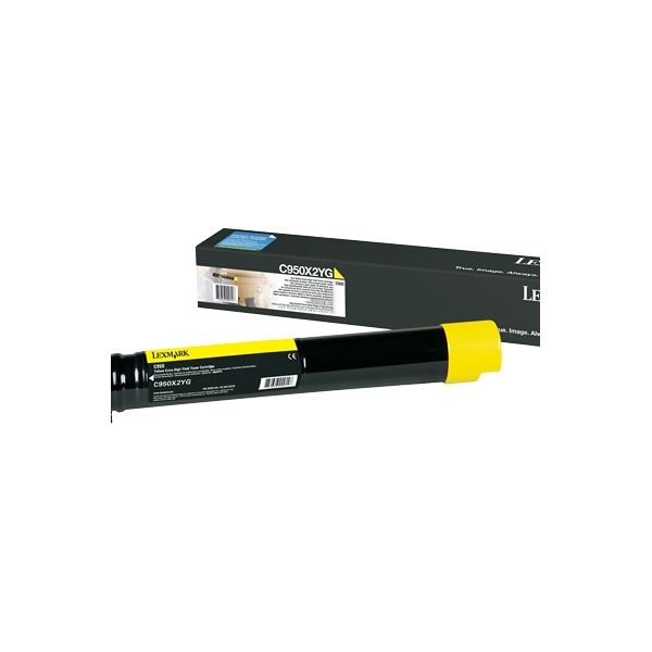 lexmark c950x2yg cartuccia toner originale giallo - c950x2yg