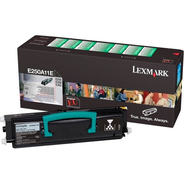 lexmark e250a11e toner originale laser colore nero compatibile con e250, e35x - e250a11e