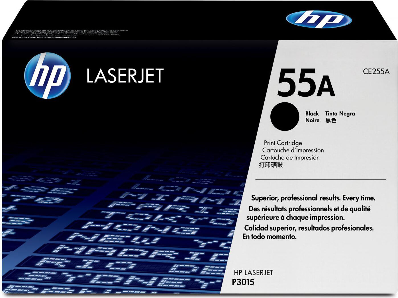 hp ce255a toner originale per stampante laserjet p3015d / p3015dn 6000 pagine colore nero - ce255a - laserjet 55a