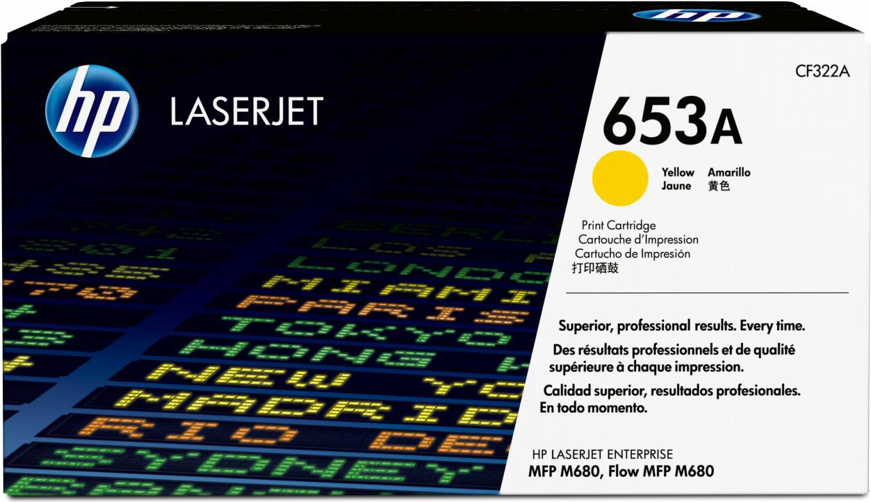 hp cf322a toner originale laser colore giallo compatibile con color laserjet enterprise m680 - cf322a