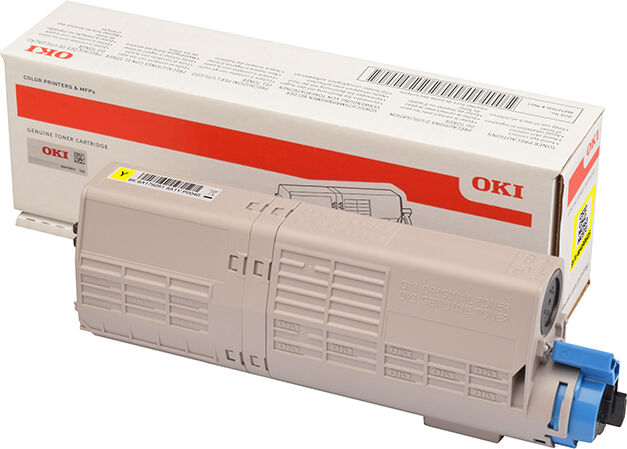 46490605 toner originale giallo per stampanti oki c612n, c612dn. 6000 pagine - 46490605