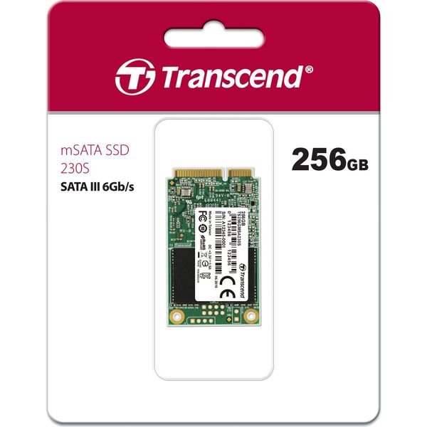 transcend ts256gmsa230s msata ssd 230s 230s 256 gb msata 530 mb/s 6 gbit/s - ts256gmsa230s