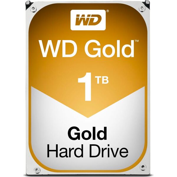 western digital wd1005fbyz hard disk interno 1 tb hdd 3.5 sata iii 7200 giri/m per server / workstation - wd1005fbyz gold