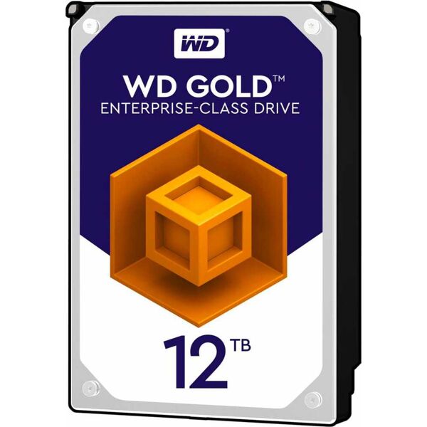 western digital wd121kryz hard disk interno 12 tb hdd 3.5 sata iii 7200 giri/m per server / workstation - wd121kryz gold