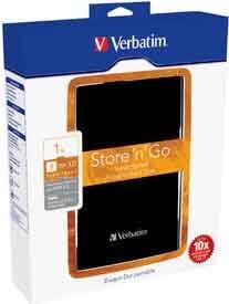 verbatim 53023 hard disk esterno autoalimentato 1 tb 2,5 store 'n' go - usb 3.0 - 1 tb - nero - 53023