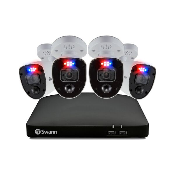 swann swdvk-856804rl-eu kit di 4 telecamere videosorveglianza ip camera wifi da interno e esterno 3840 x 2160 pixel - swdvk-856804rl-eu