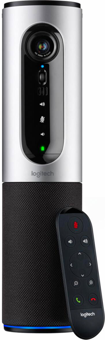 logitech 960-001034 web cam full hd conference cam bluetooth zoom 4x hdmi usb con microfono colore silver - 960-001034 conferencecam connect