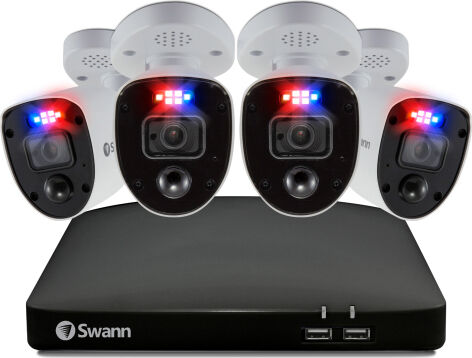swann swdvk-856804rl-eu kit di 4 telecamere videosorveglianza ip camera wifi da interno e esterno 3840 x 2160 pixel - swdvk-856804rl-eu