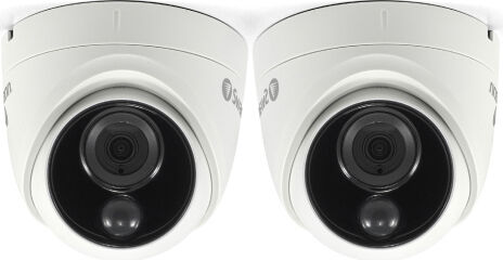 swann swpro-4kdomepk2-eu kit di 2 telecamere videosorveglianza ip camera wifi da interno e esterno cupola da soffitto 3840 x 2160 pixel ip 66 - swpro-4kdomepk2-eu