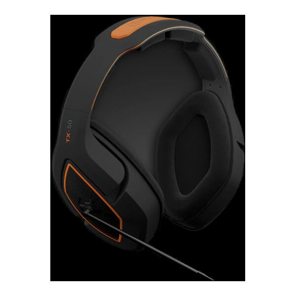 gioteck tx50uni-11-mu cuffie gaming con microfono, con filo, antirumore, colore nero/arancione - tx50uni-11-mu