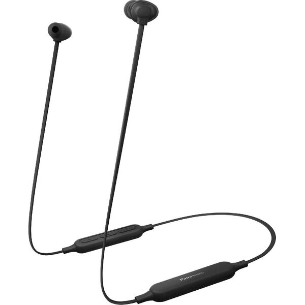 panasonic rz-nj320be-k cuffie bluetooth auricolari passanuca in-ear per musica e sport con tasti volume colore nero - rz-nj320be-k