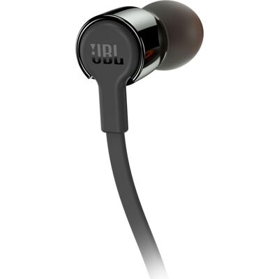 JBL T210blk Auricolari Cuffie Con Microfono E Tasto Di Risposta Cuffiette Stereo Mp3 Colore Nero - T210 JBL T210blk Auricolari Cuffie Con Microfono E Tasto Di Risposta Cuffiette Stereo Mp3 Colore Nero - T210