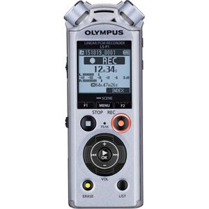 Olympus V414141se000 Registratore Vocale Digitale Tascabile Memoria 4 Gb Display Lcd Usb Colore Argento - V414141se000 Ls-P1