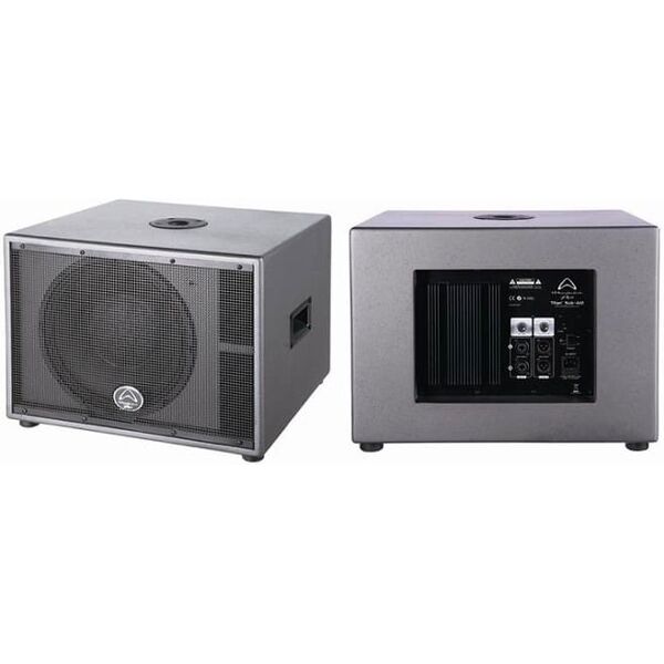 wharfedale titan sub-a12 subwoofer attivo potenza 250 watt picco 500 watt uscita / ingresso in linea colore grigio - 4411036 titan sub-a12