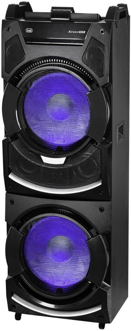 trevi xf4500dj cassa bluetooth sistema audio multimediale 2.1 usb karaoke luce led - xf4500dj