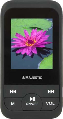 majestic sda-8071r bk lettore mp4 / mp3 portatile 8 gb display 1.8 lcd usb 2.0 colore nero - 128071 sda-8071r bk