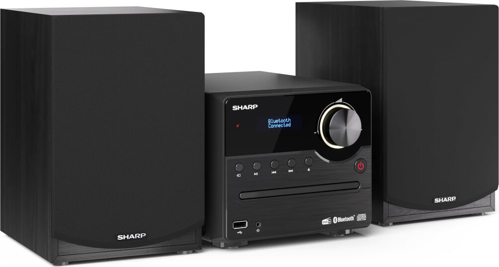 sharp xl-b517dbk micro hifi bluetooth lettore mp3 / cd radio dab potenza 40 watt usb colore nero - xl-b517dbk