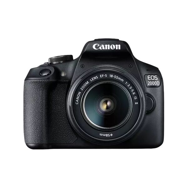 canon 2728c003 fotocamera reflex digitale 24.1 mpx sensore cmos display 3 video full hd wifi nfc hdmi colore nero + obiettivo ef-s 18-55mm f/3.5-5.6 is ii - 2728c003 eos 2000d