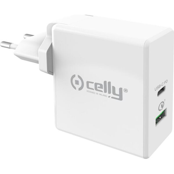 celly tcusbc30wwh caricabatterie usb ac da parete colore bianco - tcusbc30wwh