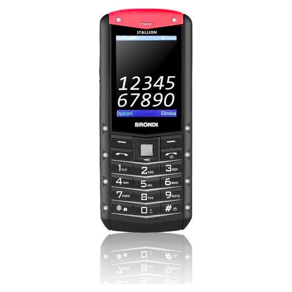 brondi 10275080 telefono cellulare gsm dual sim display 2.4 radio fm bluetooth - 10275080 stallion