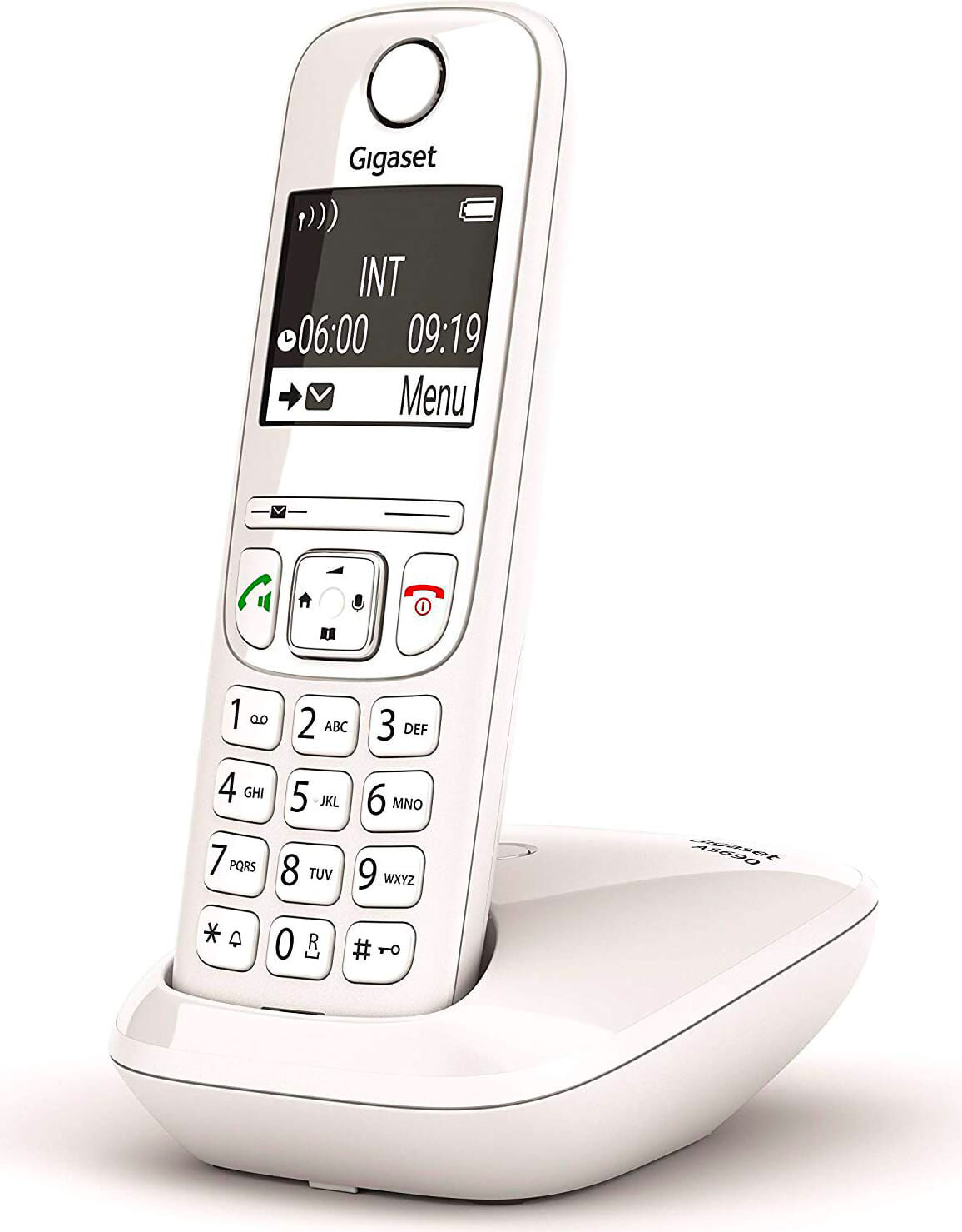 siemens as690 ita white telefono cordless funzione vivavoce 100 voci rubrica colore bianco - as690ita