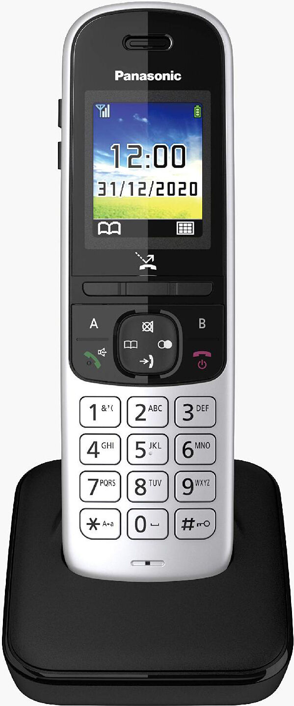 panasonic kx-tgh710jts telefono cordless dect gap 200 voci in rubrica vivavoce id chiamante colore silver - kx-tgh710jts