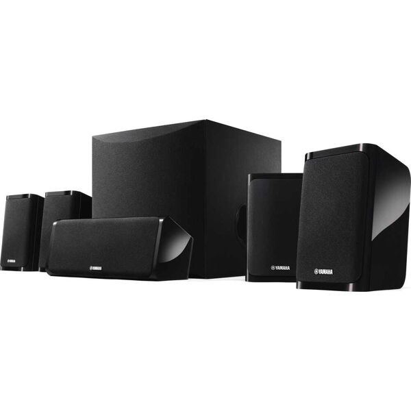 yamaha nsp41-bl altoparlanti 5.1 sistema home theatre potenza 100 watt subwoofer 8 colore nero - nsp41-bl