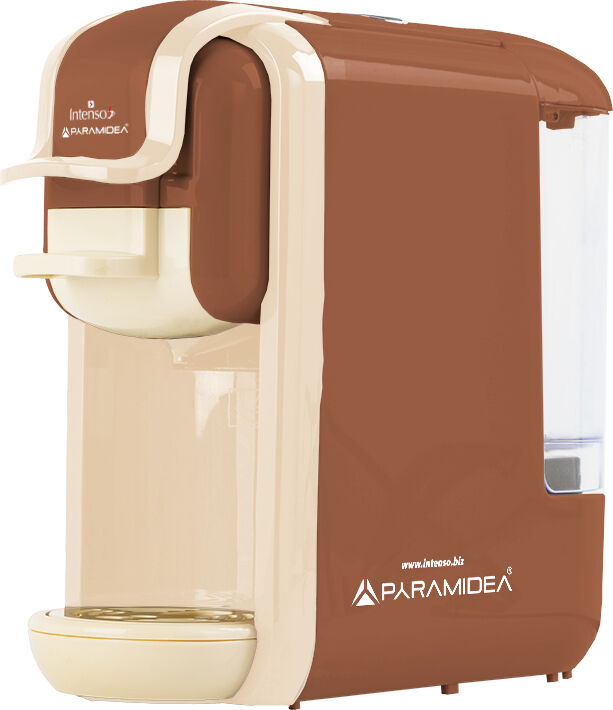 pyramidea icp31mb macchina caffè con 3 adattatori compatibili con capsule nespresso® capsule dolcegusto® e cialde 2 lunghezze caffè colore beige - icp31mb ideacaffè