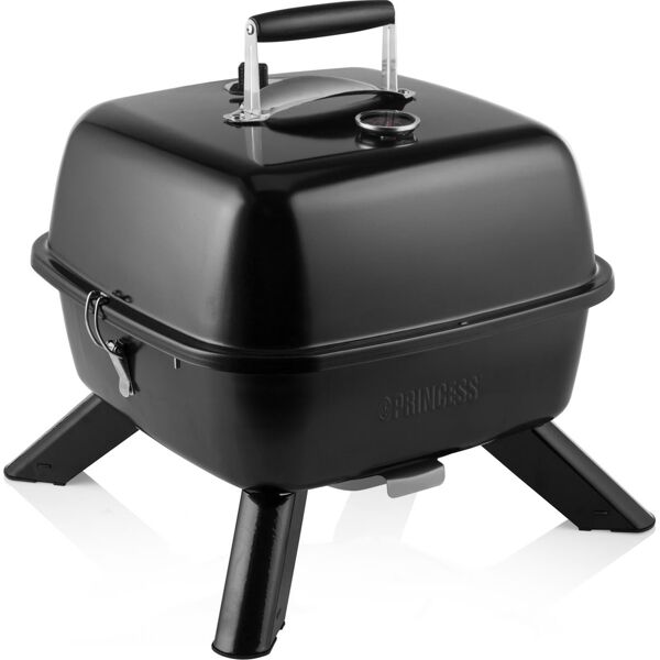 princess 01.112256.01.001 barbecue elettrico carbonella da giardino portatile da tavolo bbq da esterno potenza 2000 watt colore nero - 01.112256.01.001