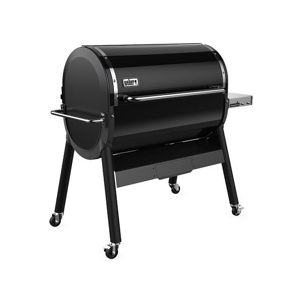 weber 23511004 barbecue a pellet da esterno bbq da giardino con coperchio e timer - 23511004 smokefire ex6 gbs