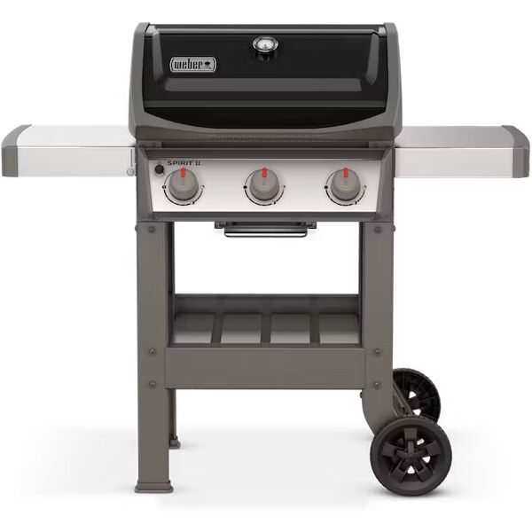 weber 45010129 barbecue a gas da giardino bbq da esterno griglia in ghisa con coperchio e ruote - 45010129 spirit ii e-310 gbs