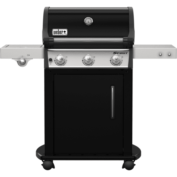 weber 46712229 barbecue a gas da giardino bbq da esterno con 3 bruciatori con coperchio ruote e 2 ripiani laterali - 46712229 spirit e-325 gbs